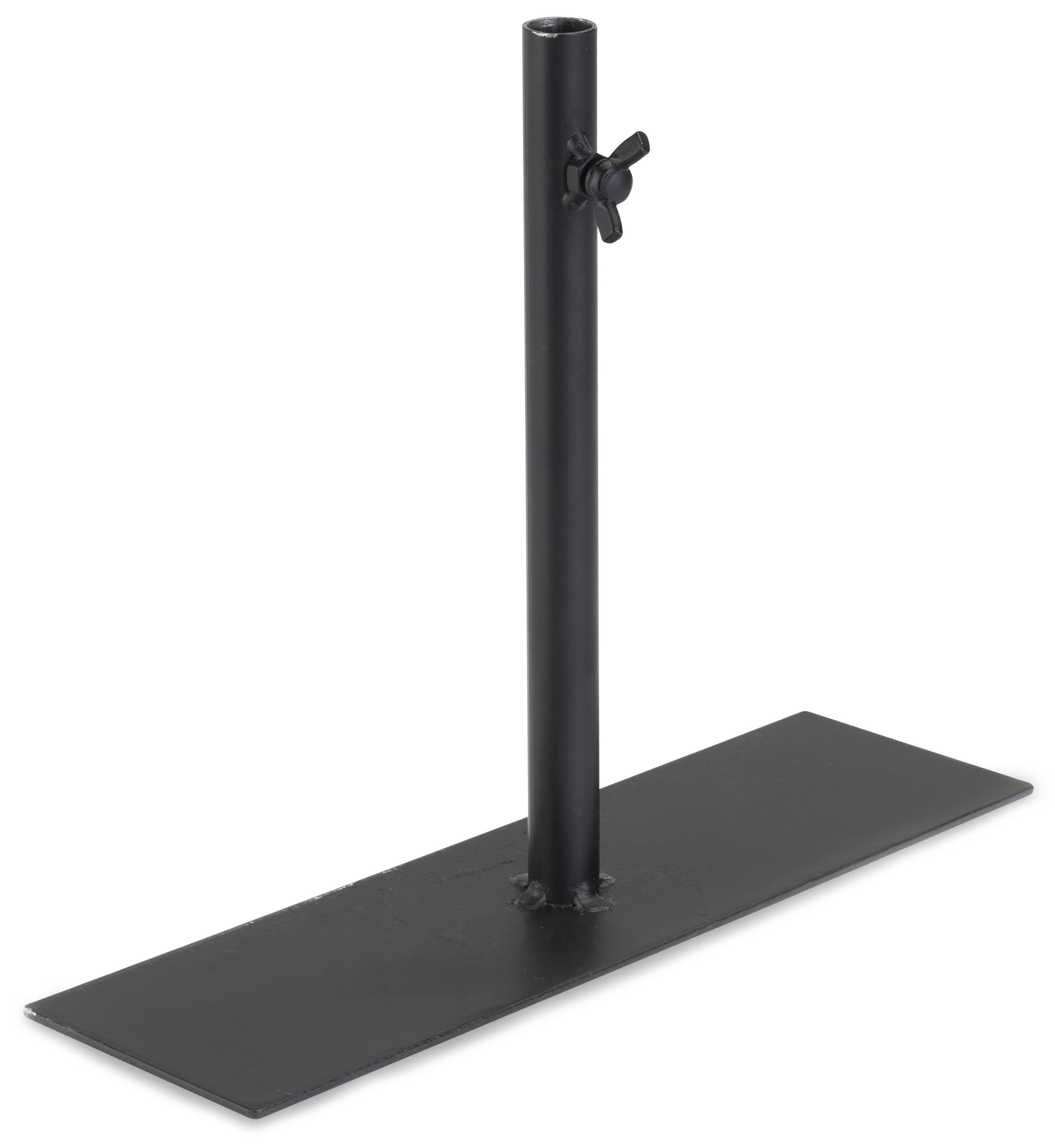 Art Display Grid Base with 1 Leg Support, Rectangular - Black