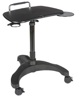 Mobile Standing Desk  with Wishbone Base
