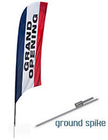 Bow Flags that Promote Grand Openings