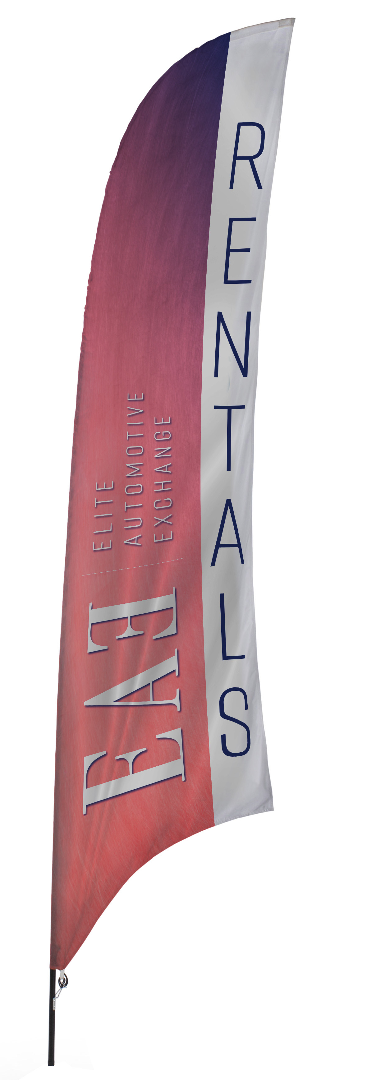 Custom Promo Flags with 3Color Printing Silkscreened Displays2go