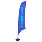 Feather Banner with 2 Color Custom Print