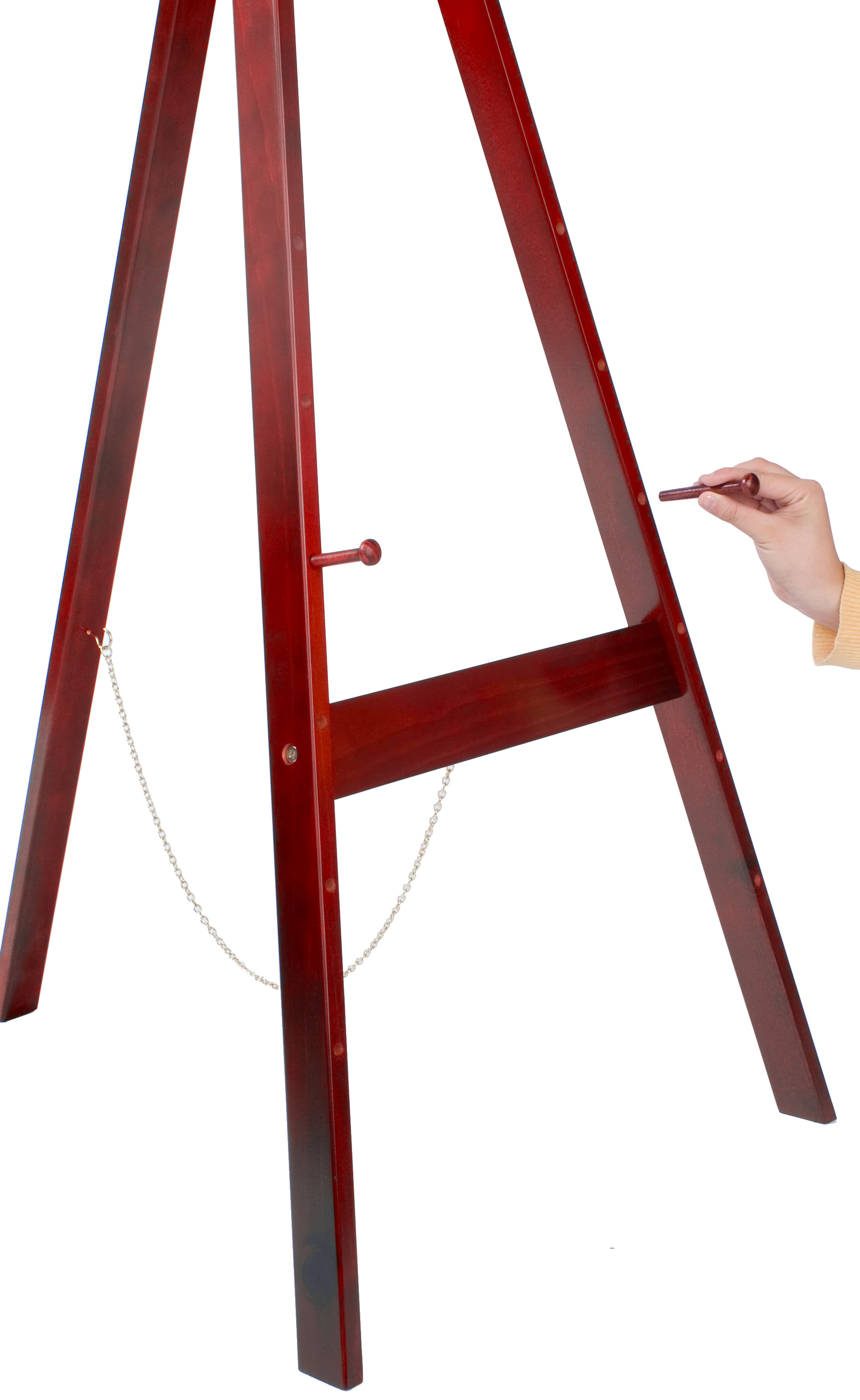 Art Easels | Cherry Wood Finish & Adjustable Pegs | Displays2Go