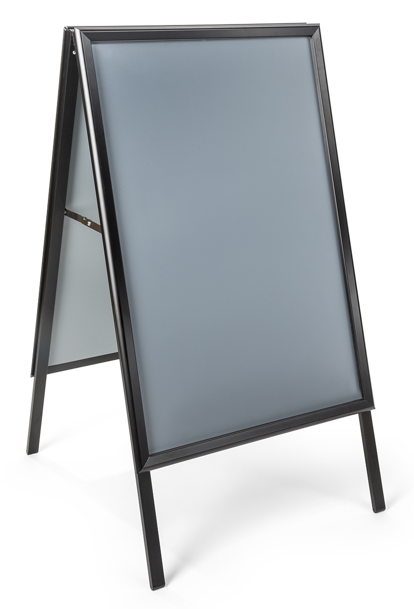 Black A-Frame Sidewalk Sign Holder, 24 x 36