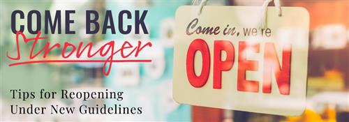 simple tips to help reopen your business