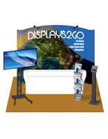 10 x 10 Trade Show Booth Package with 96" Table Size