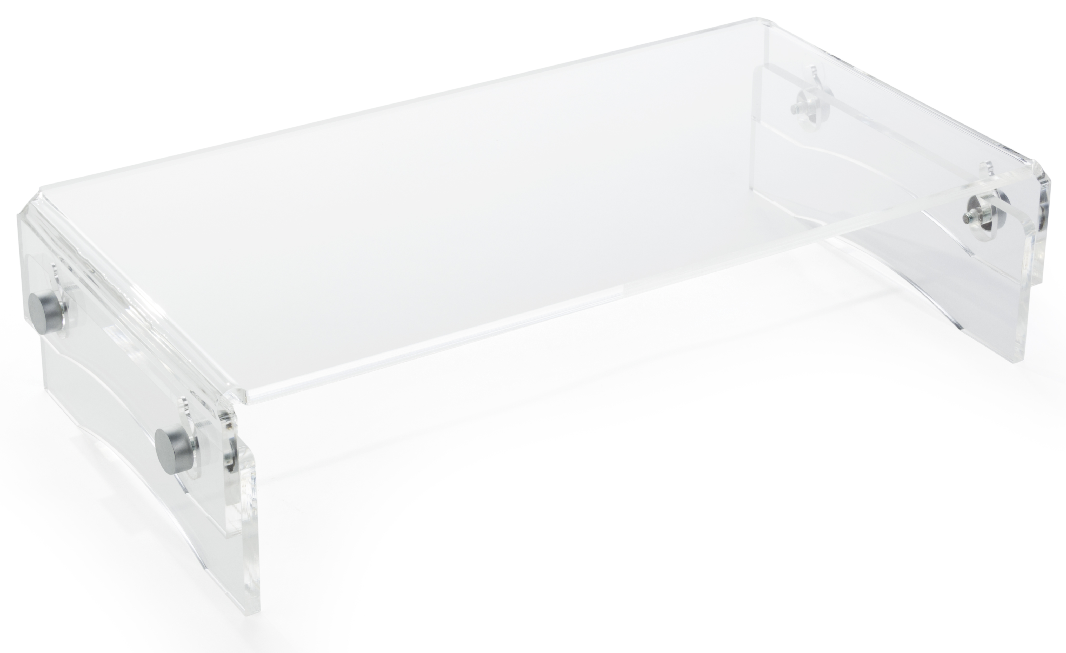 Clear Monitor Riser | Height Adjustable | Displays2Go