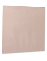 Antimicrobial copper shielding covering with light brown tint and matte finish