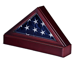 military memorial flag case