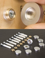 Screw Covers Brushed Stainless Steel Hidden Screw Caps 
