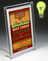 illuminated menu signs