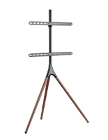 Tripod easel TV Stand with Solid Wood Legs 