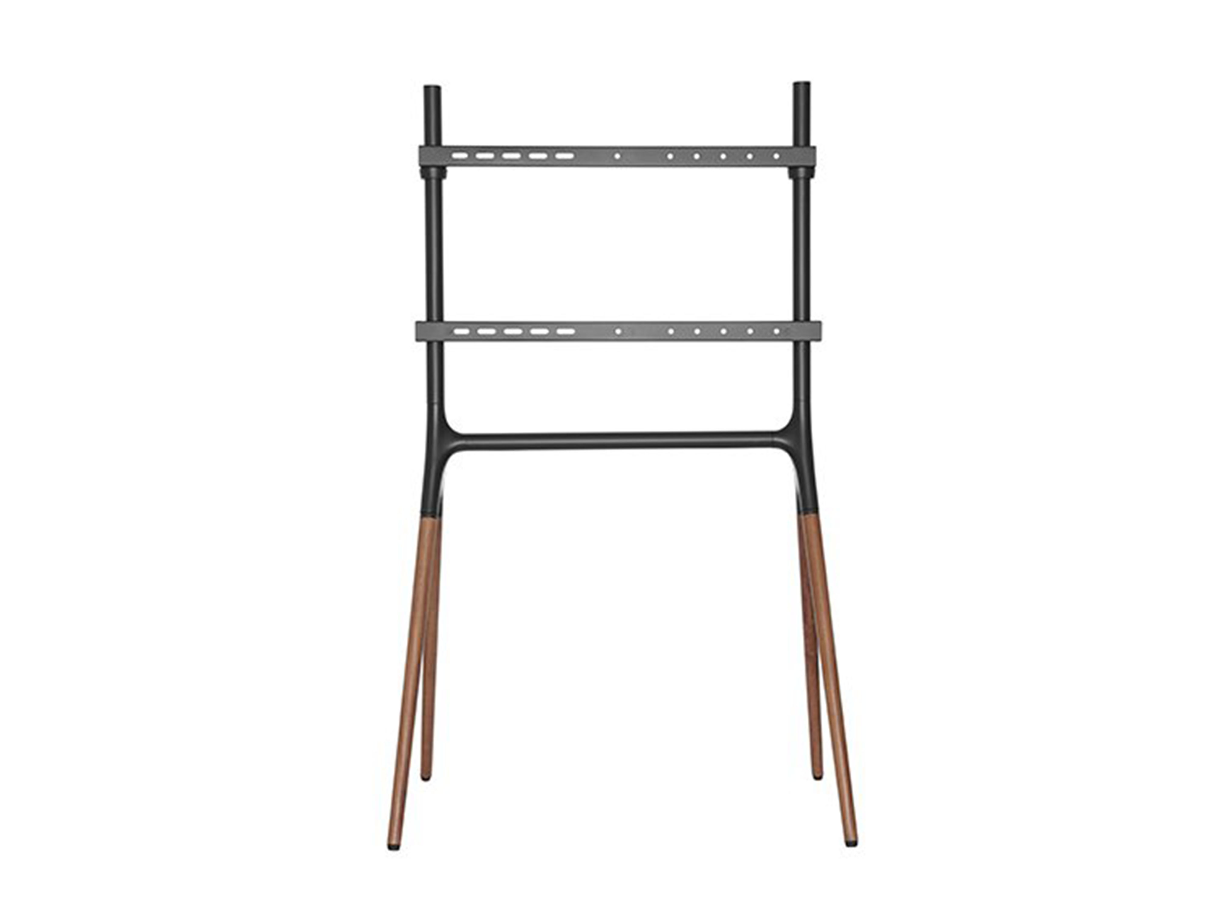 Artistic Sawhorse TV Stand, Fits Screens 49”- 70”, Wooden Legs - Image 5