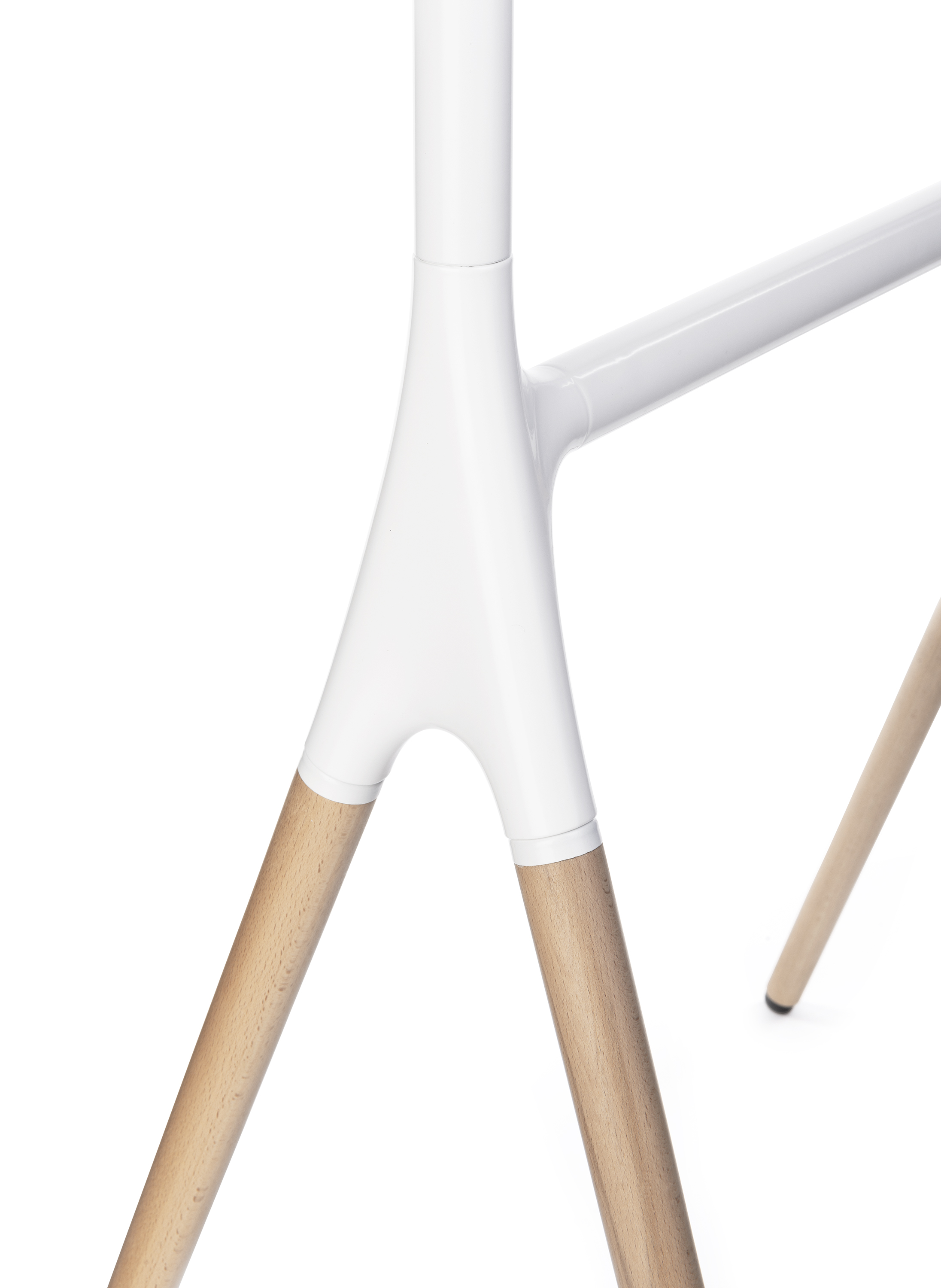 Artistic Sawhorse TV Stand, Fits Screens 49”- 70”, Wooden Legs - Image 4