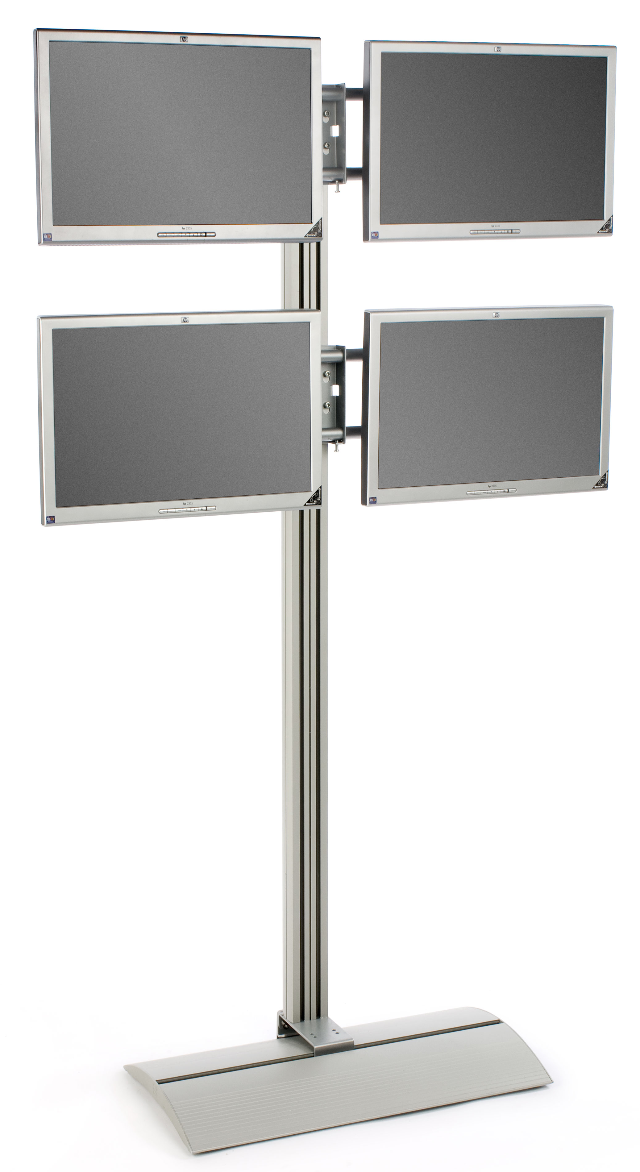 This Monitor Stand has (2) brackets to hold (4) monitors! | Displays2Go