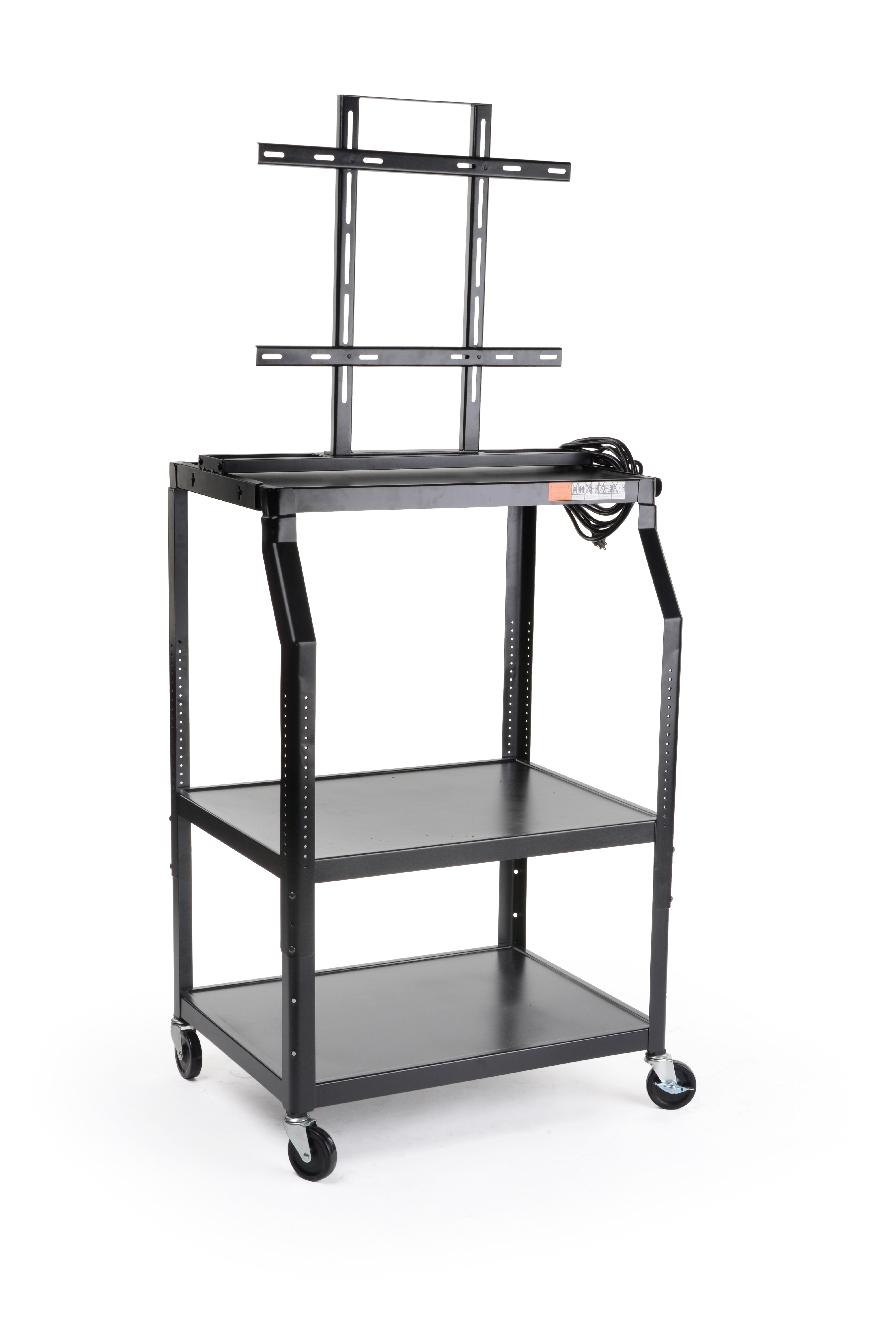 Visual Cart Audio Visual Cart w/ Built-In Plasma Mount & Height Adjustable Design ...