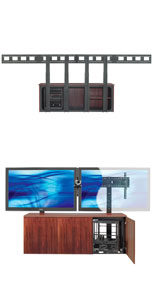 dual mount TV stand