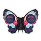 Double-sided walking butterfly backpack advertising