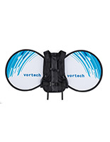 Double-sided o-shape wearable advertising backpack