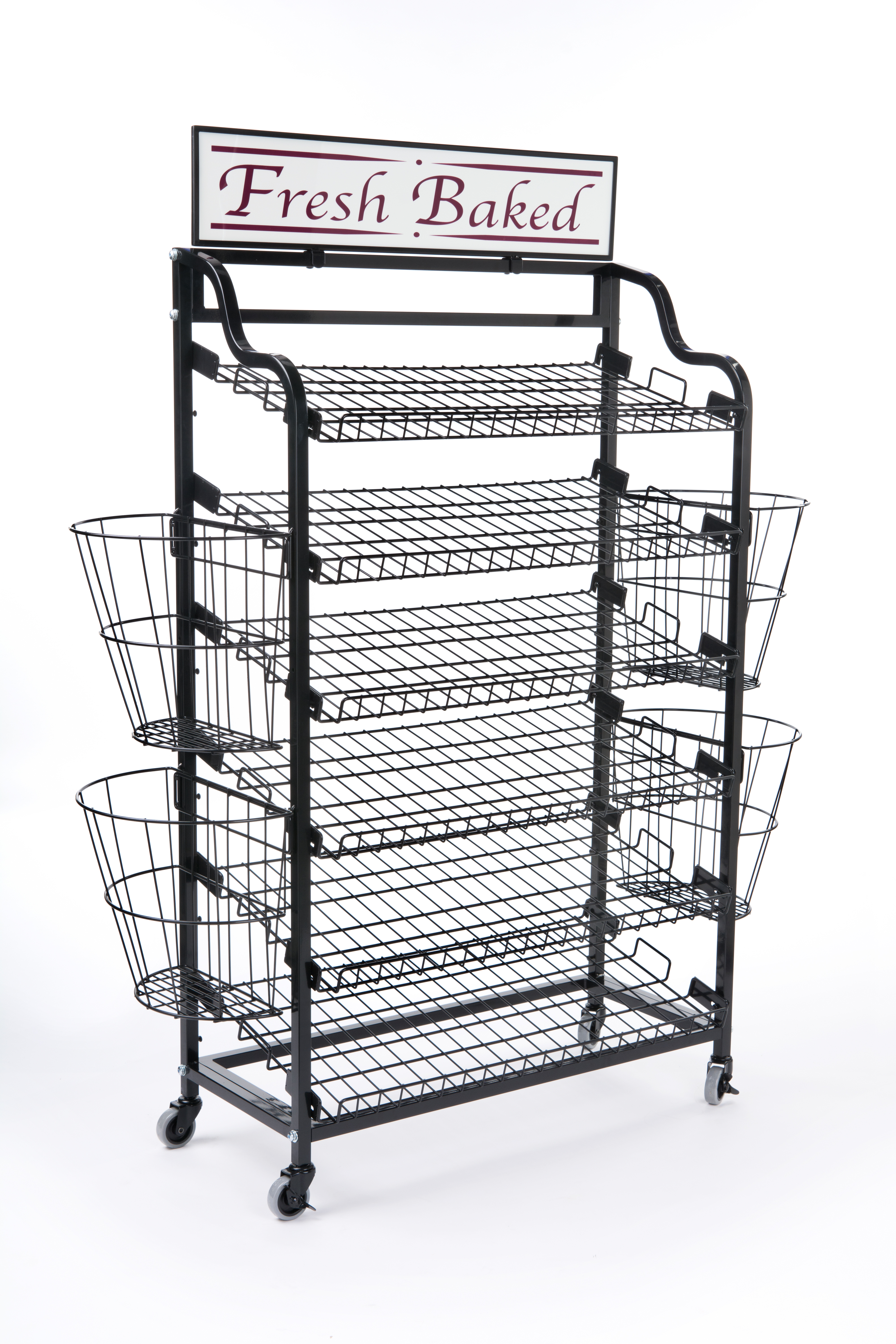 Bakery Bread Racks on Casters and Wire Product Displays