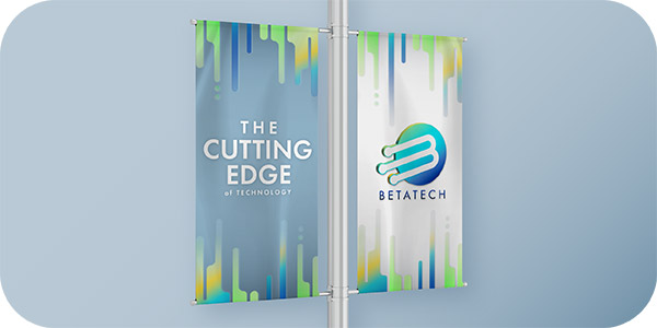 Easily design custom printed banners and flags