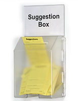 Wall Mounted Frosted Molded Plastic Comment Box