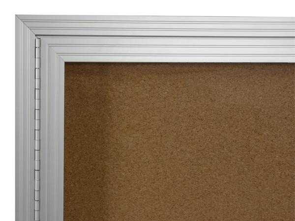 thumbnail image 2 of Thornton's Enclosed Cork Bulletin Board – 24x36 – Wall Mount W/ Locking Door – Framed Display Case 2 of 4