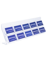 Acrylic Business Card Stand with 10 Pockets