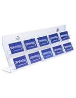 Acrylic Business Card Wall Rack with Hardware Kit