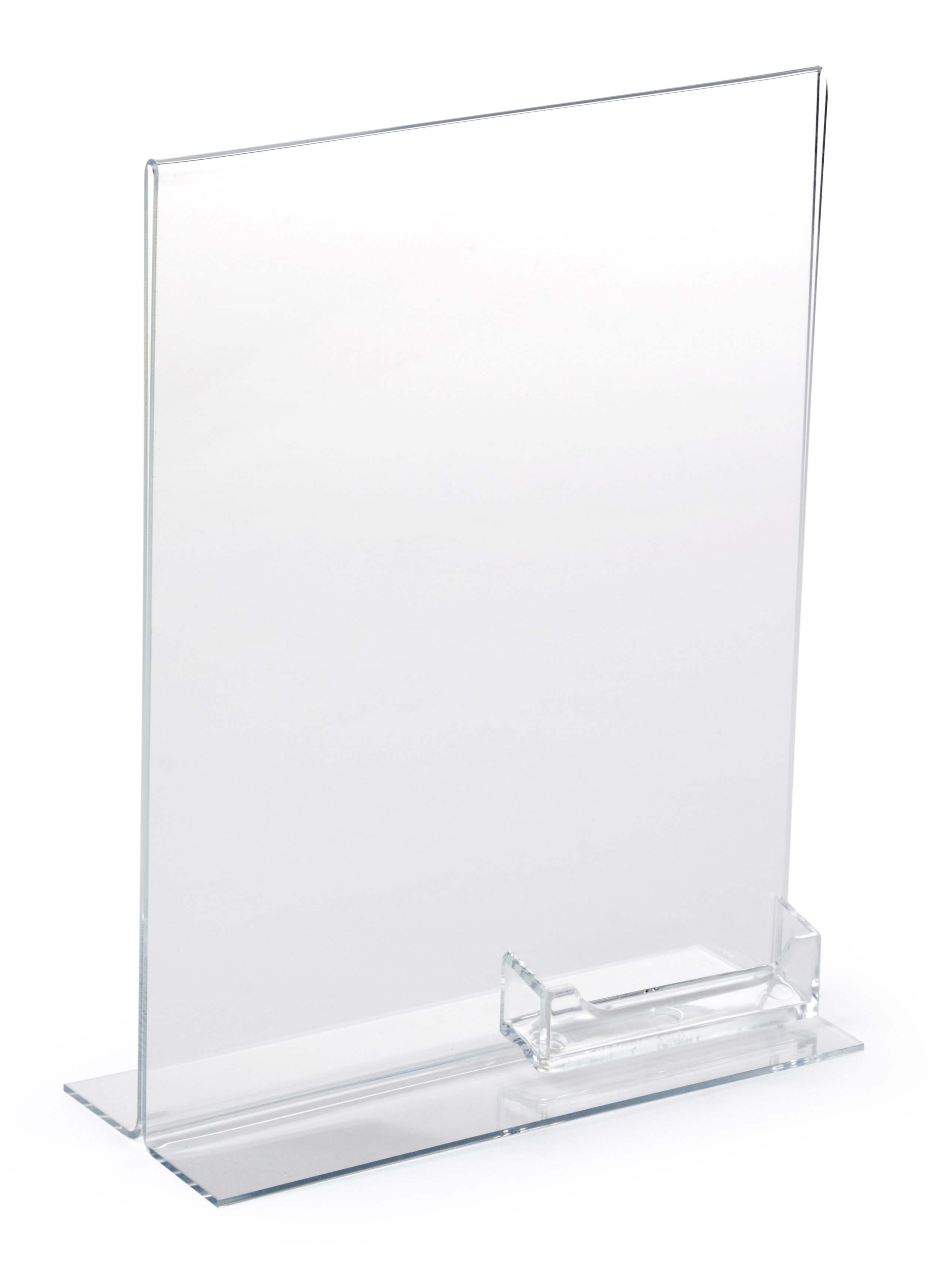 Business Card Size Easel 2-5/8 with Lip (8182) - Clear Solutions® Displays