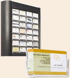 wall mount name card displays