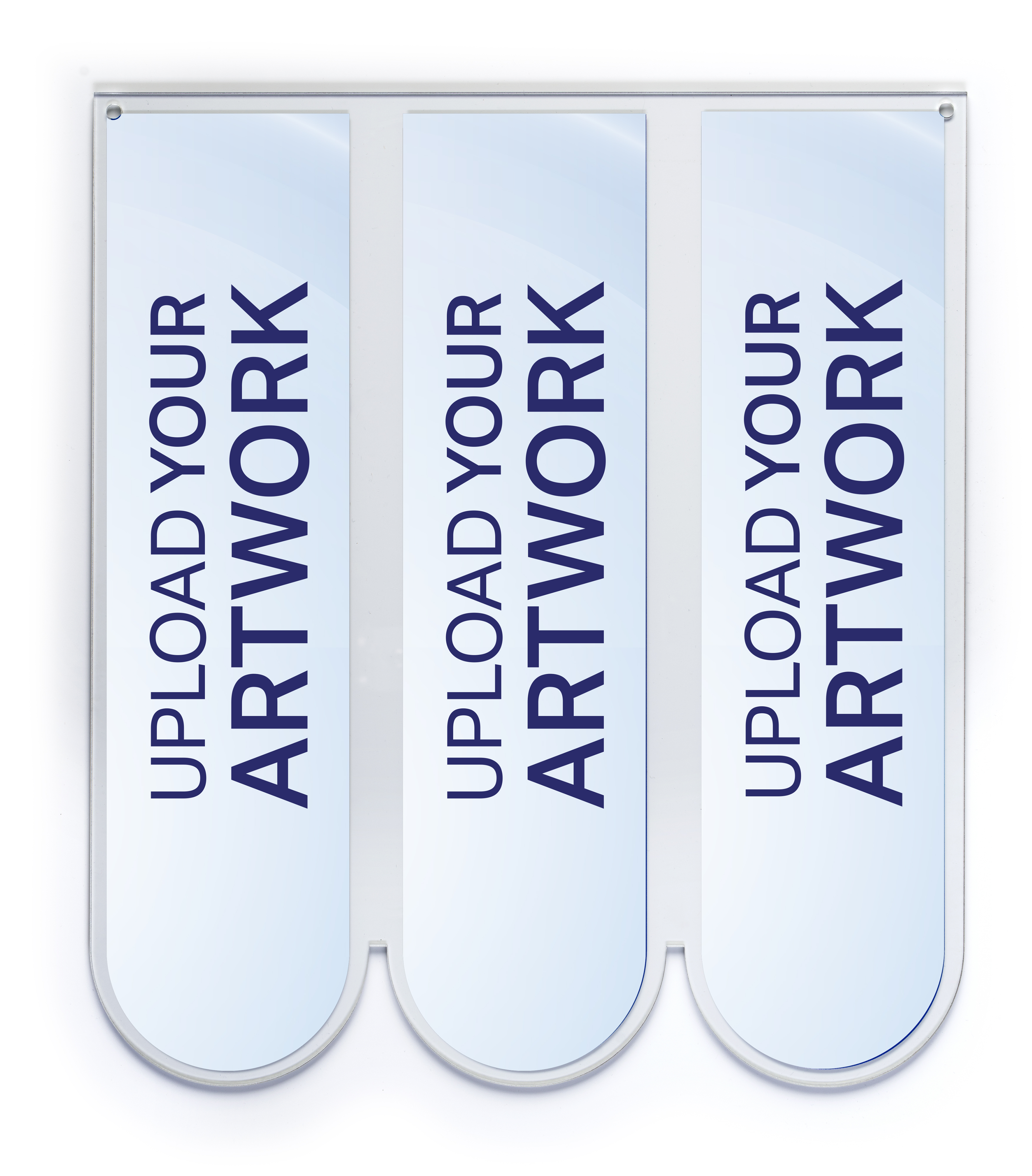 14" x 16" Acrylic Ceiling Hanging Sign, Double-Sided Custom Printing - Clear - Image 4