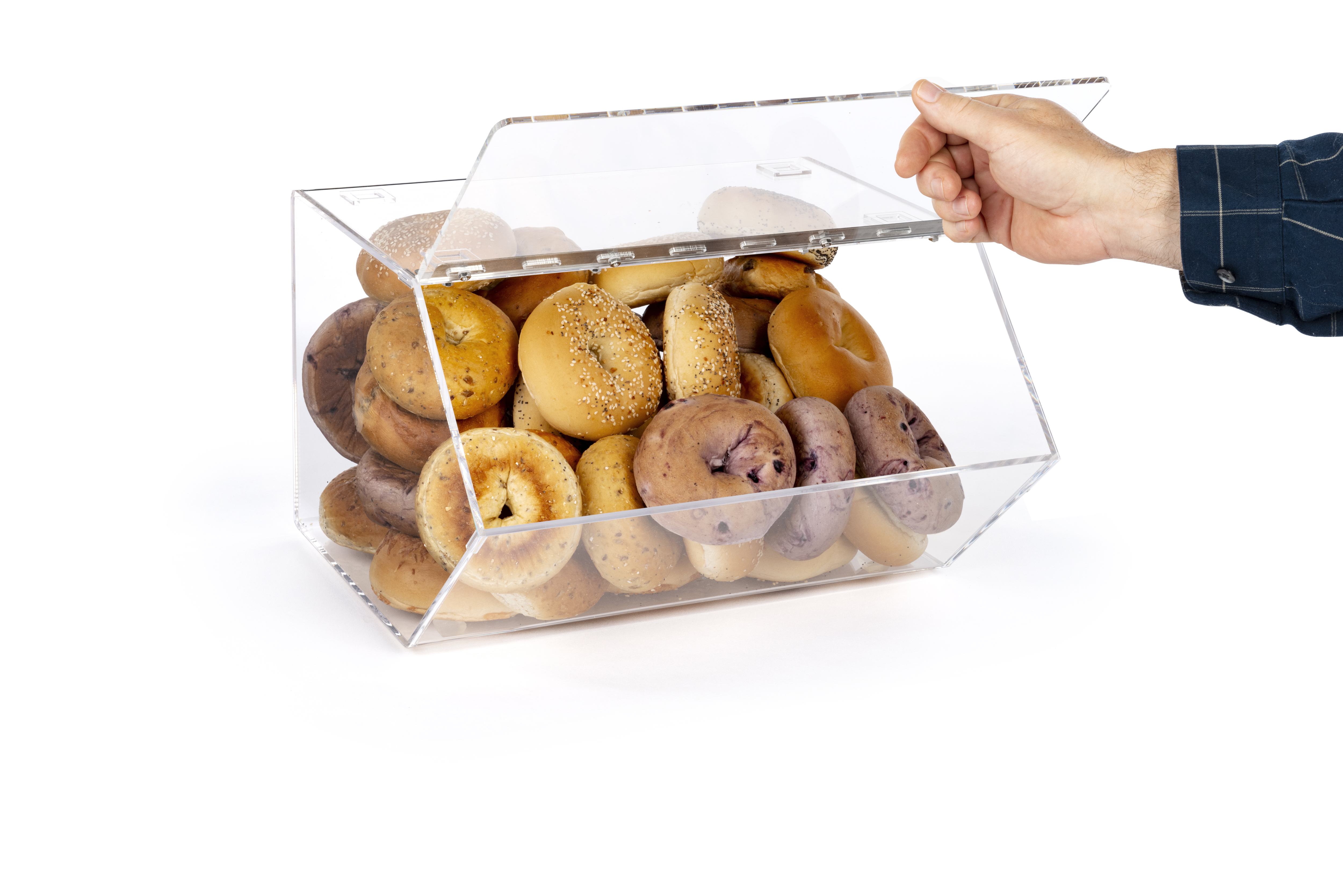 16"w Acrylic Display Bin w/ Lift-Open Door - Image 4