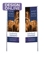 Event flags with custom full color printing