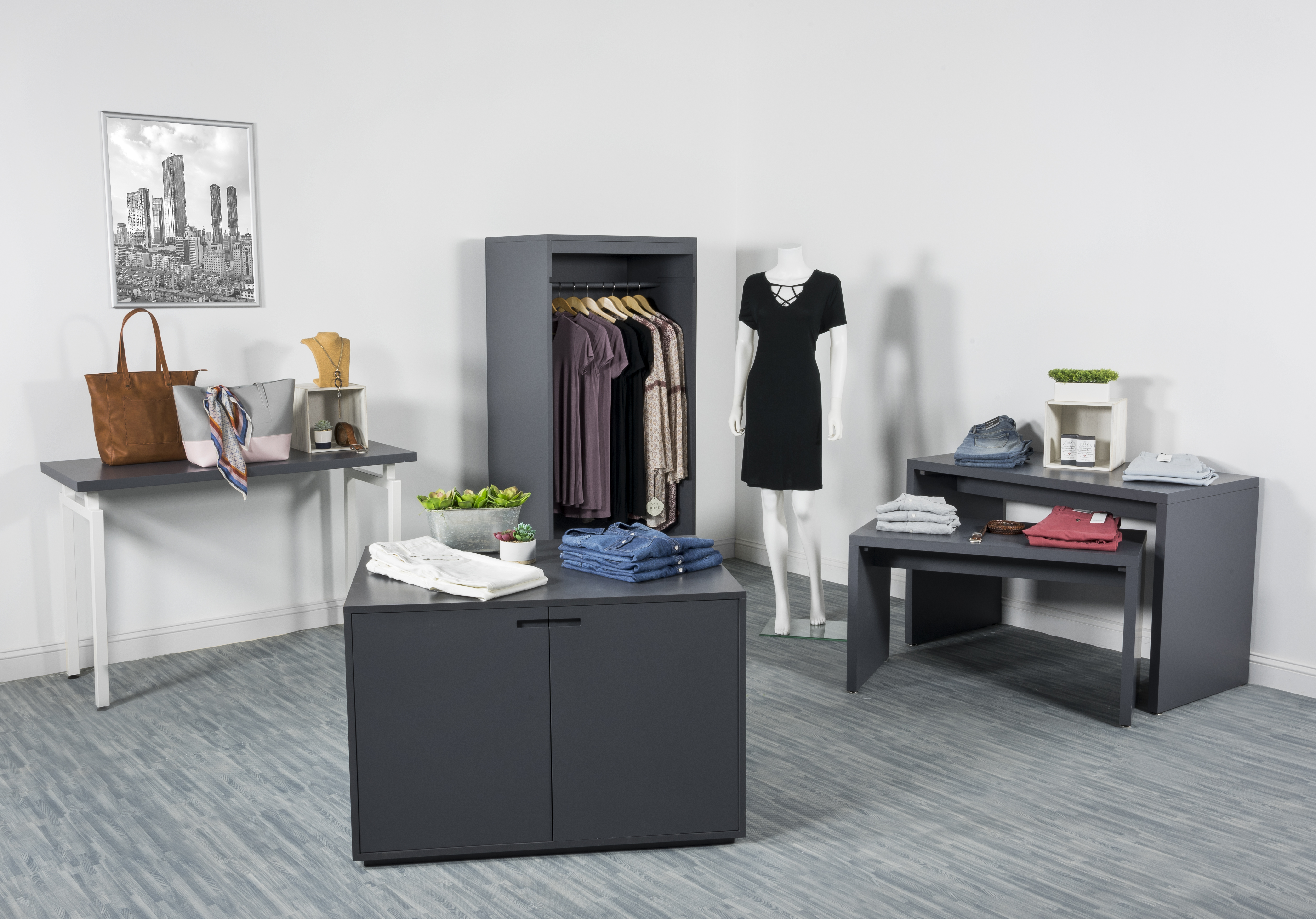 Small Nested Display Retail Table | Modern Block Design | Displays2Go