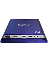 Digital signage player with HDMI, USB, and Ethernet connections