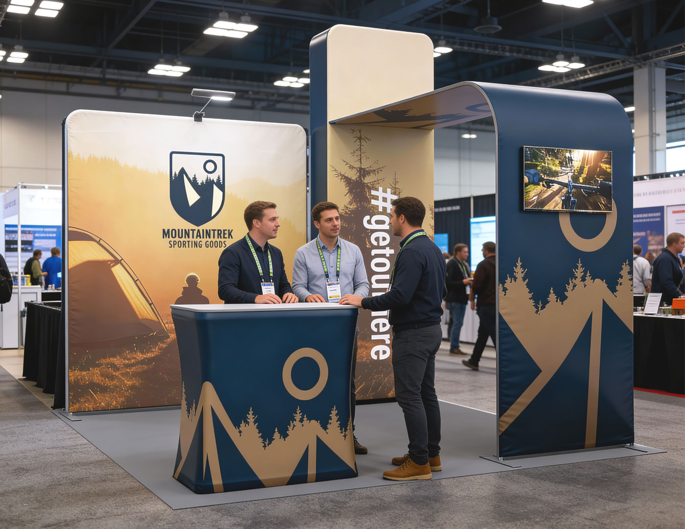 A well-designed trade show booth