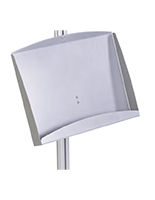 Leaflet display with steel construction 