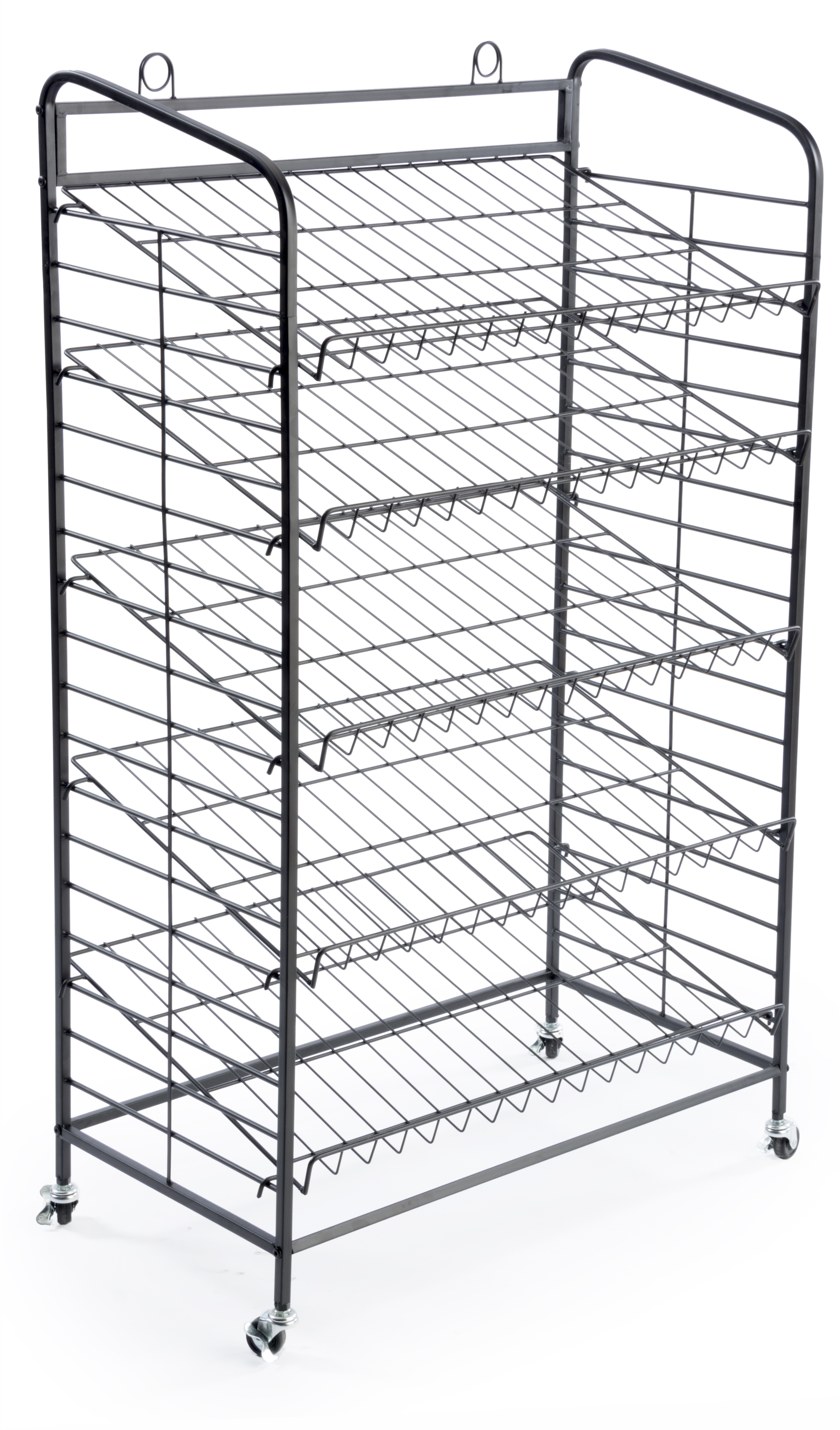 Wood Gondola Shelving Aisle for Bakery With 26 Bread Shelves 54H 16ft L