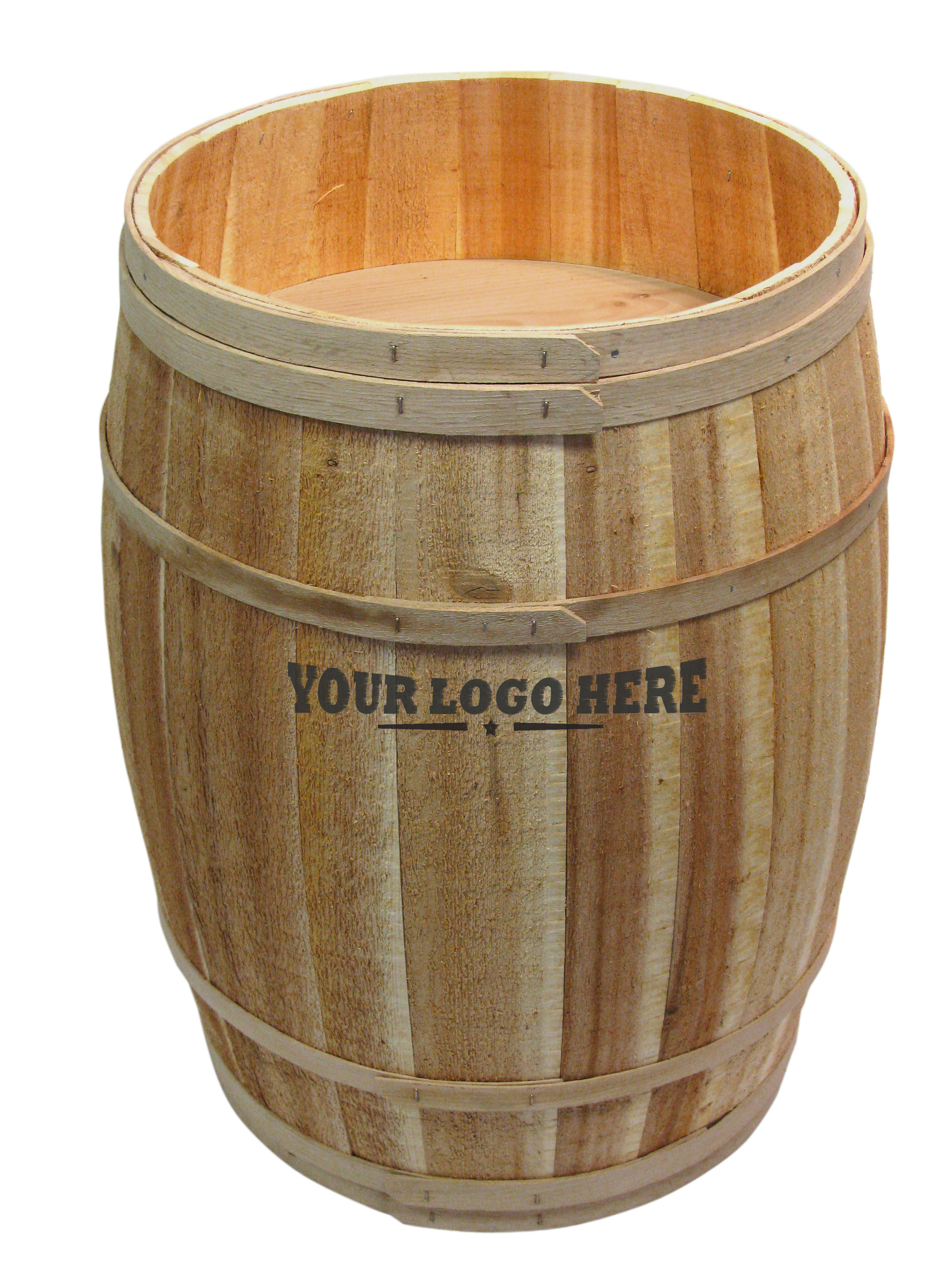 Custom Retail Display Barrel | Northern White Cedar | Displays2Go