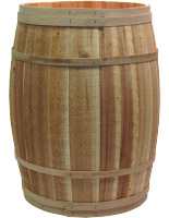 Uncovered Cedar Barrel