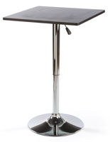 Pneumatic Table, Black Square Top
