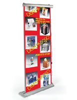 scrolling banner stand