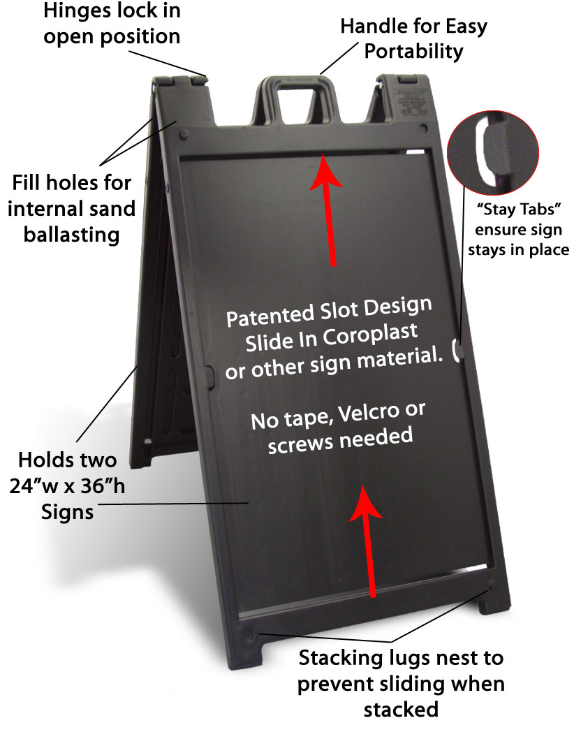 24 x 36 Plastic Signs | Inserts & Lenses Included | Displays2Go