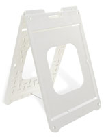 22" x 28" A-Frame Sidewalk Sign Stand, Double Sided, Non-Glare Lenses - White - Image 3