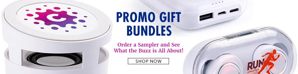 Get a Great Deal on Pre-Packaged Promotional Gift Bundles from Displays2go!