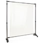 Clear room divider featuring tear resistant PVC