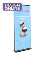 Rollup banner with double-sided artwork