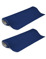 Portable 10’ x 10’ blue carpet for trade show booth 