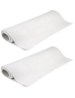 Portable 10’ x 10’ carpet roll white
