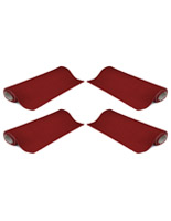 Portable 20' red carpet roll sold as set of four 5x10 strips